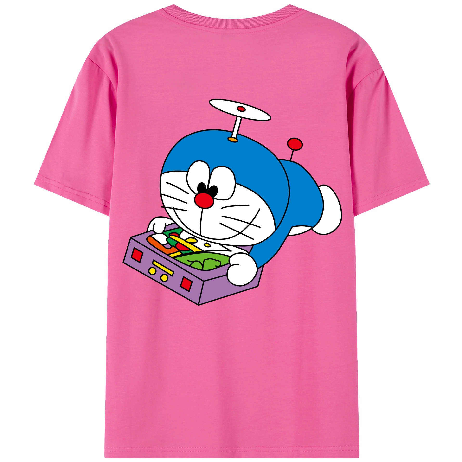 （画像用） ドラえもん Doraemon レディース半袖Tシャツ(バックプリント)